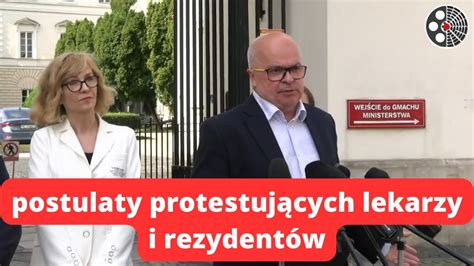 Polska Szymona Ho Owni Popiera Postulaty Protestuj Cych Lekarzy I