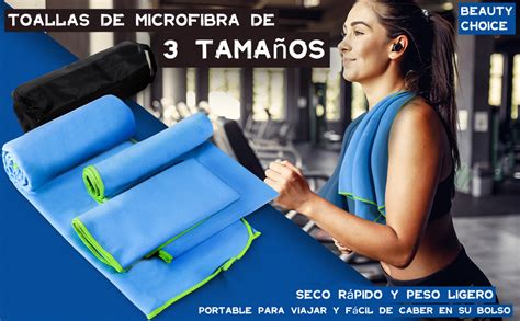 Toallas Microfibra Secado Rápido 3 Pack Roja Natación Paga Hasta 24 Meses