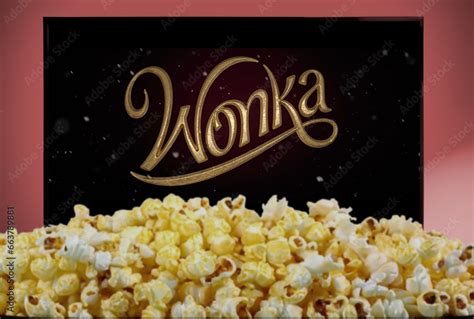 Wonka movie logo 2023 on TV screen Stock Photo | Adobe Stock