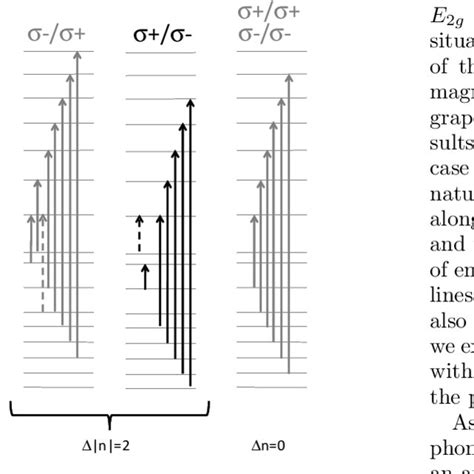 Schematics Of The Observed Electronic Excitations In The Two Crossed