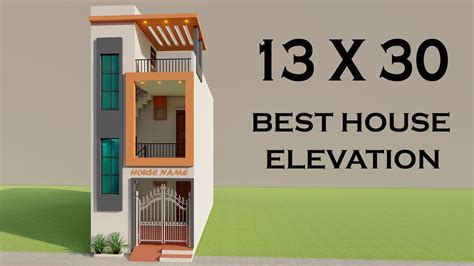 Small 2 Bedroom House Elevation3d 13x30 Makan Ka Nakshaduplex House Designmakan Ka Naksha