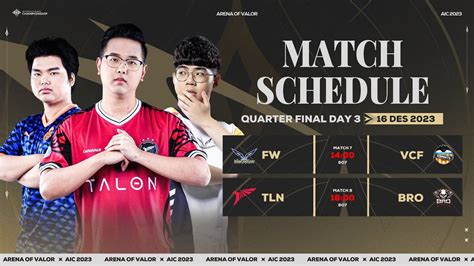 Quarter Final AIC 2023 Day 3 Garena AOV Indonesia YouTube