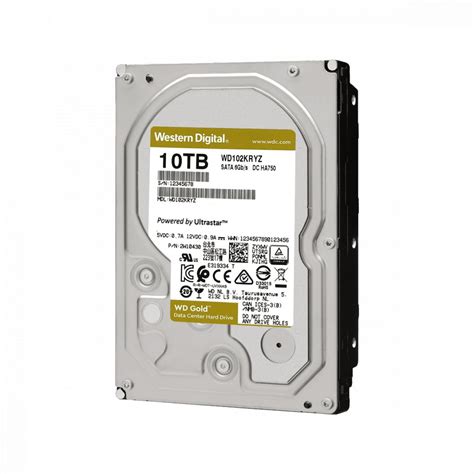 Western Digital 10TB 7200rpm SATA 600 256MB Gold WD102KRYZ IWay Hu