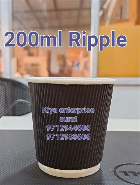 200ml Ripple Glass At Rs 1 80 Piece Ripple Paper Cup In Surat ID