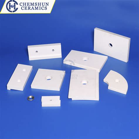 High Denisty Alumina Ceramic Tile With Hole Weldable Industrial