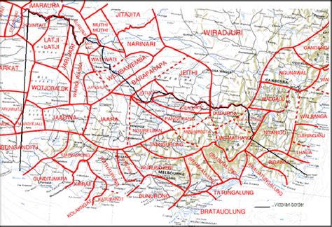 Tindale 1974 Map Of Indigenous Language Areas In Victoria Download