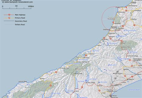 Where Is Punakaiki Map New Zealand Maps