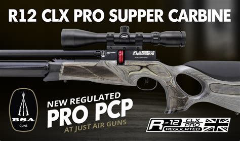 BSA R12 CLX Pro PCP Supper Carbine Air Rifle BP Laminate 177