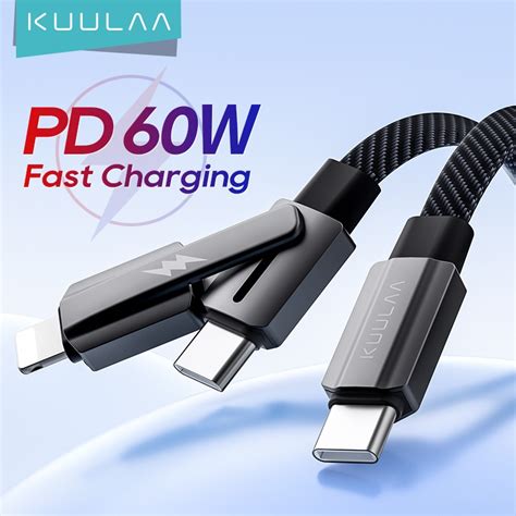 Kuulaa Usb C W Type C Lightning Type C