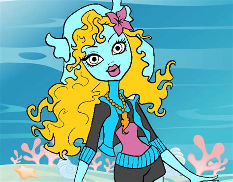 Dibujo De Monster High Lagoona Blue Pintado Por En El Día 24 06 15 A Las 002431