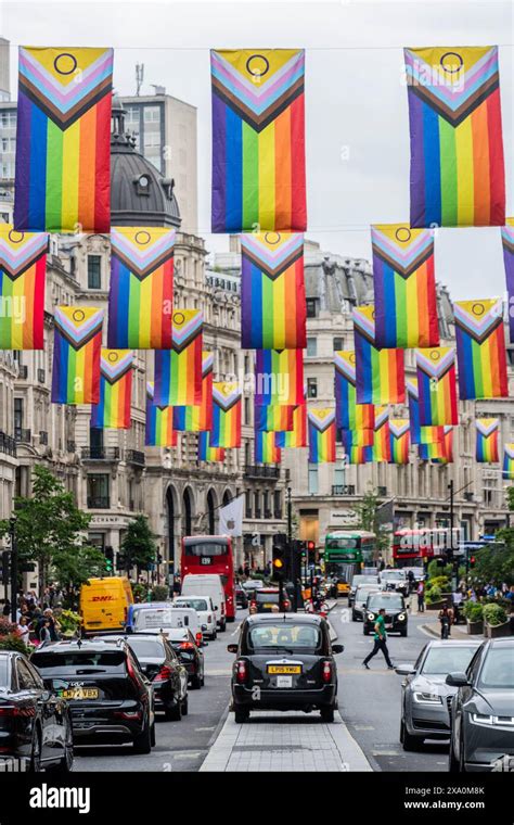 London Uk 3 Jun 2024 New Progress Pride Flag By Daniel Quasar