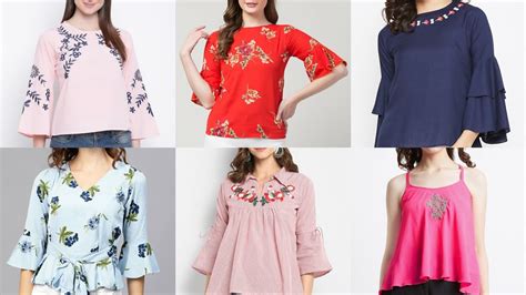 Peplum Designs Jeans Tops For Girls 2020 Trendy Tops For Women Girls