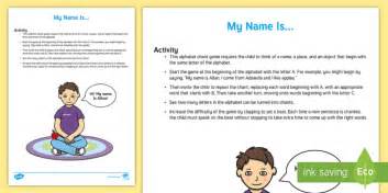 My Name Is Activity Teacher Made Twinkl