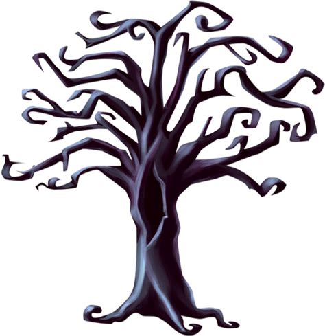 Tube Halloween Arbre Mort Png Dead Tree Clipart Png