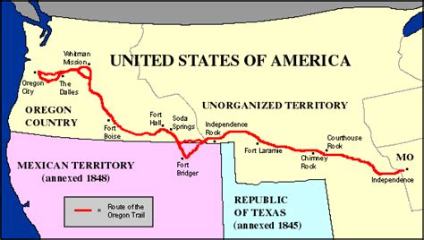 The Oregon Trail Interactive Map