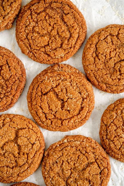 30 Minute Thin And Crispy Gingersnap Cookies Cloudy Kitchen