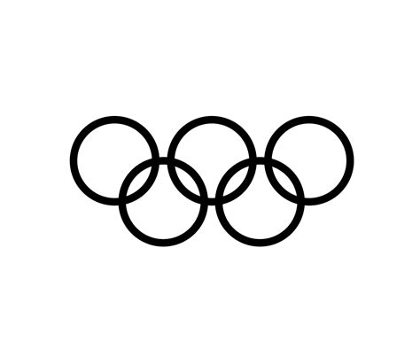 Olympic Games Official symbol Logo Black abstract design vector ...