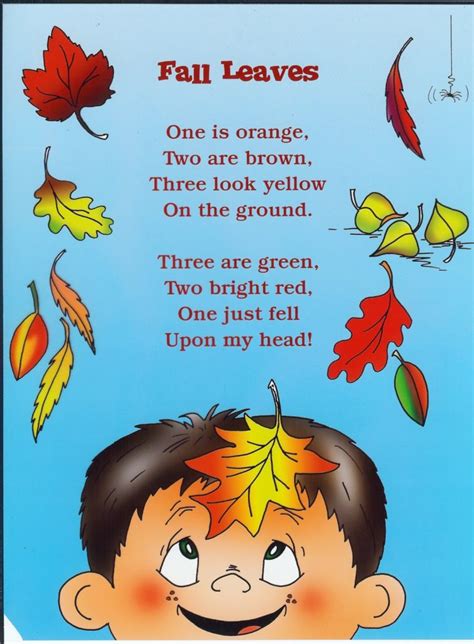 9 Autumn And Fall Poems For Kids In Preschool Kindergarten And Up In 2023