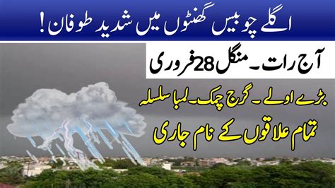 Met Office Predicted Back To Back Rains Hailstorm Starting In Pakistan