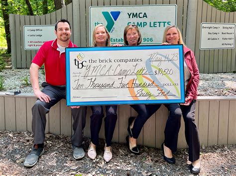 YMCA Camp Letts Receives 10 500 Donation