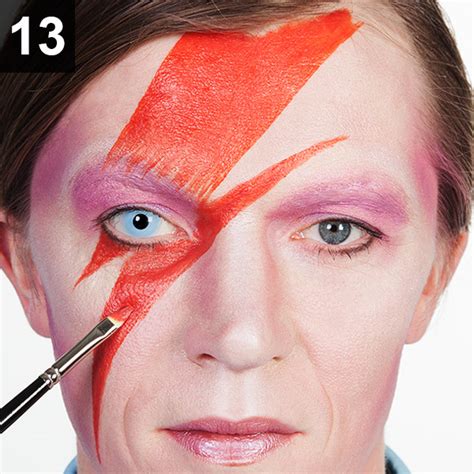 David Bowie Lightning Bolt Makeup