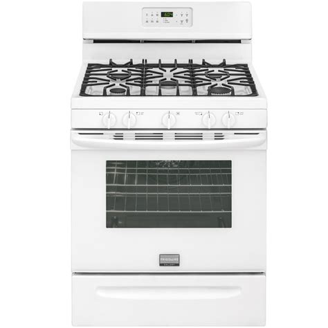 Shop Frigidaire 5 Burner Freestanding 5 Cu Ft Self Cleaning Convection Gas Range White Common