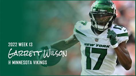 Garrett Wilson Wr New York Jets Every Target And Catch Week