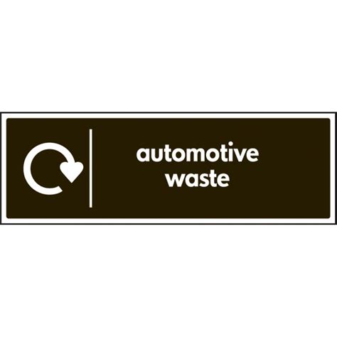 Wrap Recycling Sign Automotive Waste