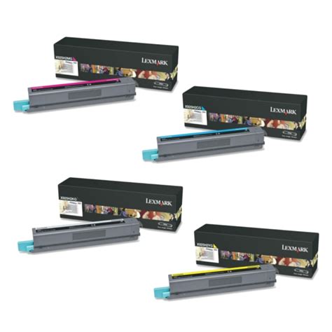 Lexmark Xs925de Toner Cartridge Set Oem Black Cyan Magenta Yellow