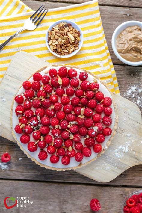 Raspberry Almond Tart Recipe - Super Healthy Kids