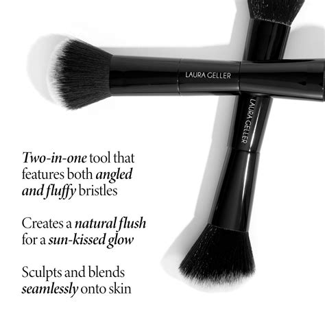 Dual-Ended Blush + Bronzer Precision Brush | Two-in-One Brush for