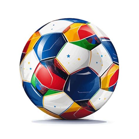 Premium Vector European Soccer Ball Vector Illustration