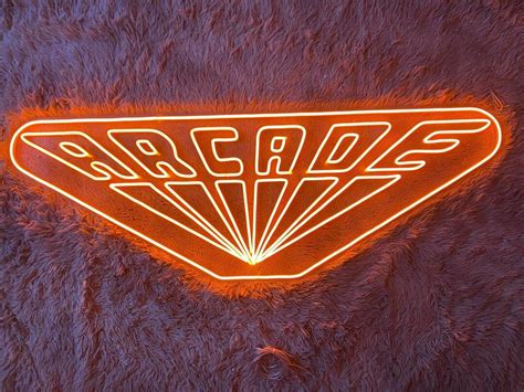 Retro Arcade Neon Sign Arcade Led Sign Wall Decor Game Room Led