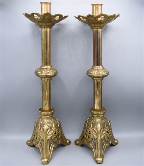 Ancient Candlesticks Bronze Early 20th Century Catawiki