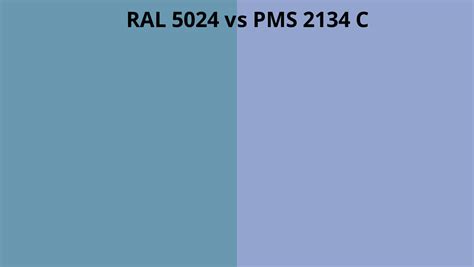 Ral 5024 Vs Pms 2134 C Ral Colour Chart Uk