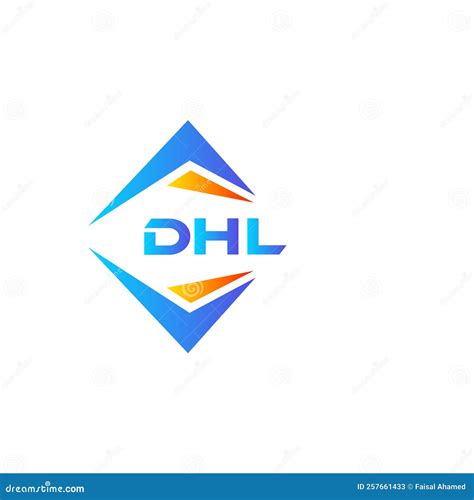 Dhl Abstract Technology Logo Design On White Background Dhl Creative