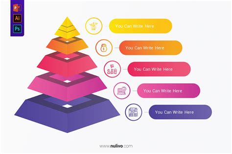 Pyramid Template With 5 Levels