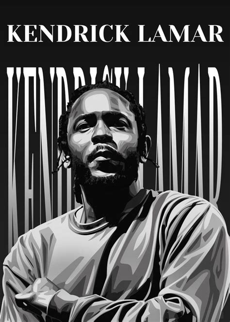 Kendrick Lamar Poster Picture Metal Print Paint By Athlehema By