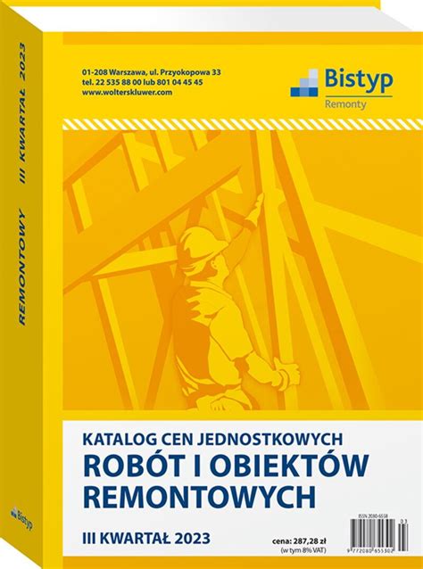 Katalog Cen Jednostkowych Rob T I Obiekt W Remontowych Iii Kwarta