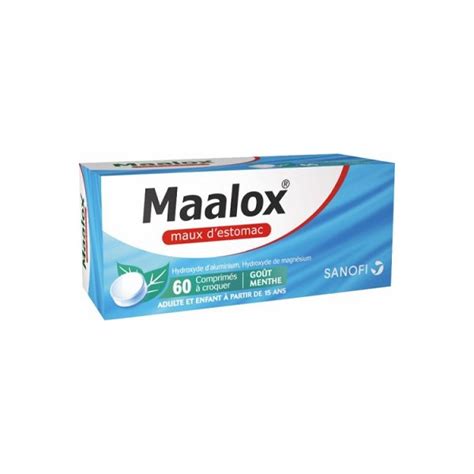 MAALOX Maux d estomac 40 comprimés à croquer menthe