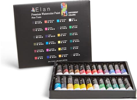 Elan Professional Oil Paint Set 24 Oil Paint Tubes 17oz