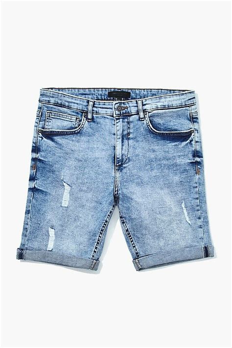 Distressed Acid Wash Shorts