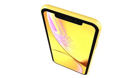 Apple iPhone XR Yellow - 3D Model by rzo