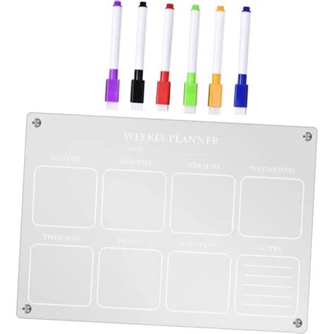 Réfrigérateur Calendrier Magnétique 1 Ensemble Tableau D Écriture De