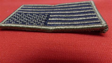 Genuine Us Army Flag Ocpmulticam Subdued Reverse With Hook Military