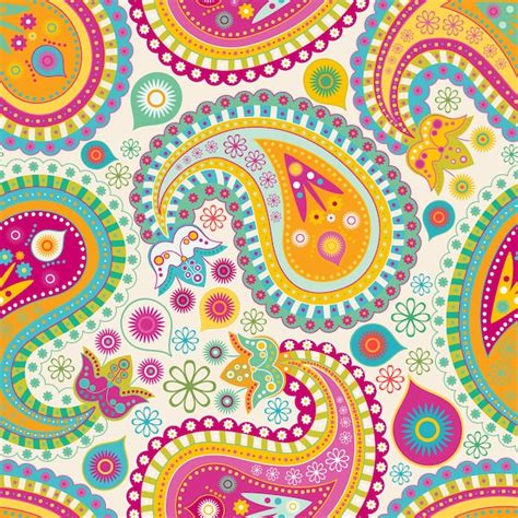 Premium Photo Paisley Seamless Pattern Indian Wallpaper