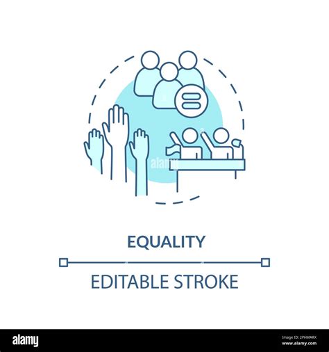 Equality Blue Concept Icon Stock Vector Image And Art Alamy