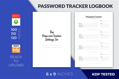 Password Tracker Logbook Graphic By Designmela Creative Fabrica