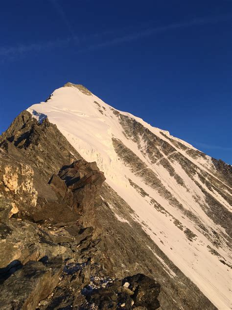 Weisshorn M Aktuelle Verh Ltnisse Vom Auf Der Route