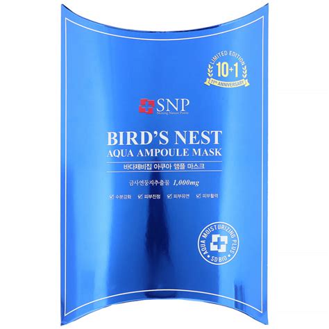 SNP Bird S Nest Aqua Ampoule Mask 1000 Mg 1Source